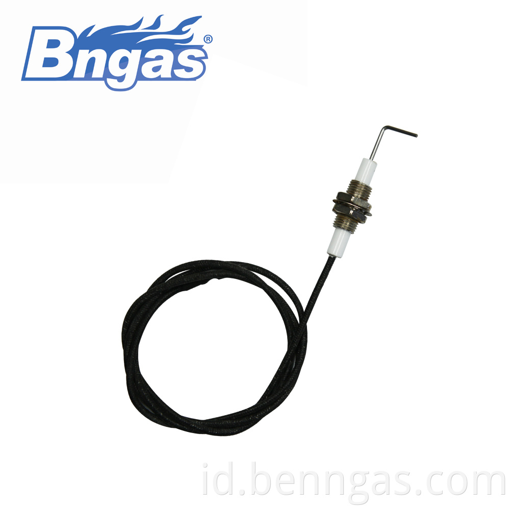 Ceramic burner electrode assembly